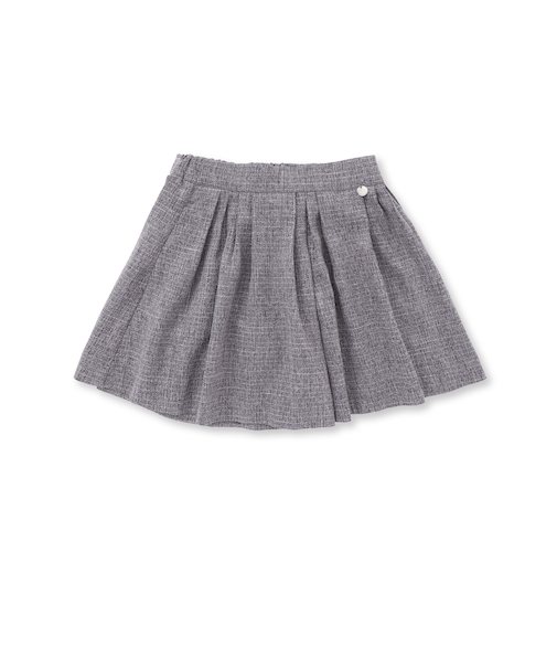 ツイード風ランダムタックキュロットパンツ(95~150cm)