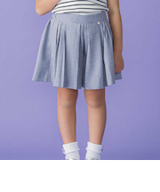 ツイード風ランダムタックキュロットパンツ(95~150cm)