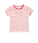 リブボーダーリボンポイントTシャツ(95~150cm)