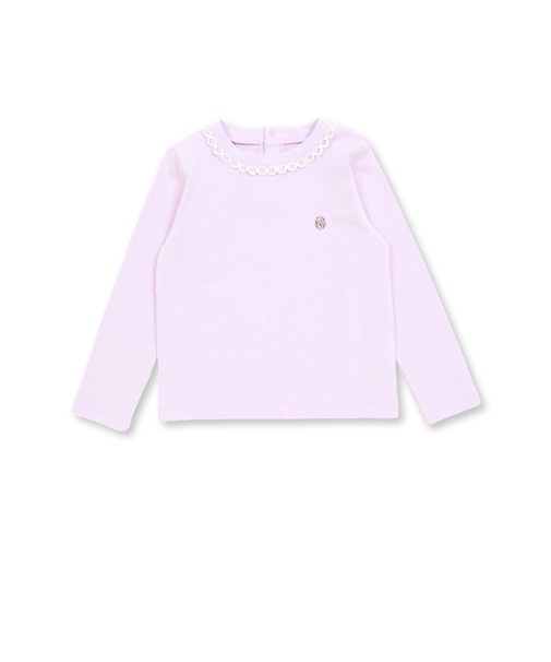 天竺レースポイントロングTシャツ(95~150cm)