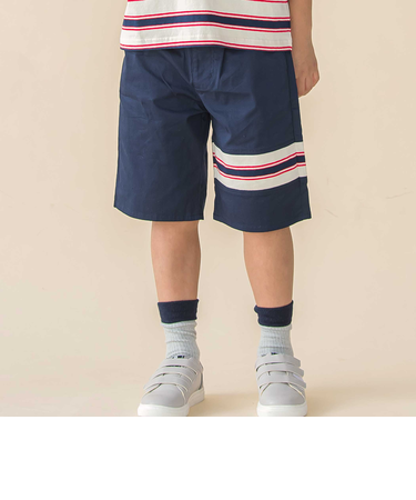 ストレッチチノライン切替ハーフパンツ(95~160cm)