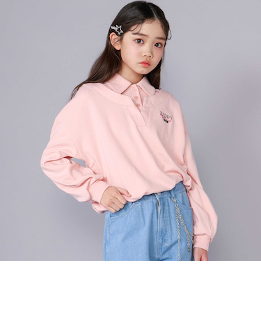 襟付きドロストシャツ(130~160cm)