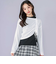 【 ニコ☆プチ 掲載 】肩あきTシャツ＆シャーリングトップセット(130~160cm)