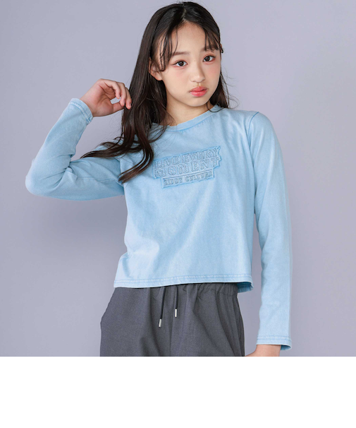 【 ニコ☆プチ 掲載 】プレグラピグメントTシャツ(130~160cm)