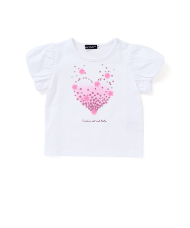 パーティクルフラワーバルーンスリーブTシャツ(80~90cm)