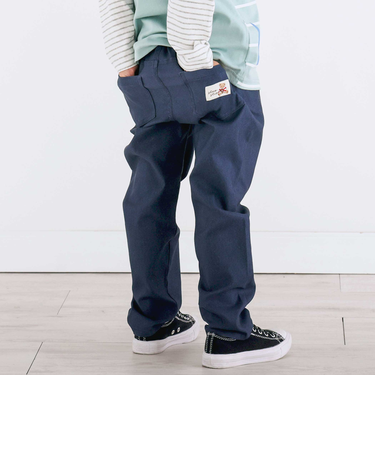 【らくのび】おしりポケットクマさんタグストレッチパンツ(80~130cm)
