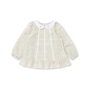 【お揃い】襟付きイチゴ花柄チュニック(80~130cm)