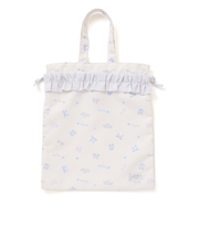 【お揃い】チェック切り替えプリント総柄お着替えバッグ