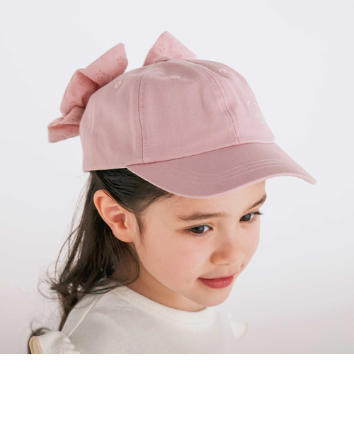 ラメ刺しゅうバックリボンキャップ(52~54cm)｜ベベ オンライン ストア