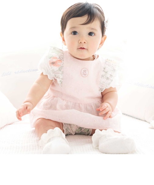 リバティプリント(Irma's Garden)タナローンレースチュニック＆ブルマセット(70~90cm)