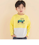 天竺スパンフライス配色くるまプリント長袖Tシャツ(80~130cm)