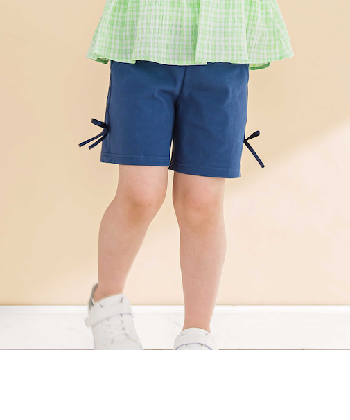 デニムニットハーフパンツ(80~130cm)