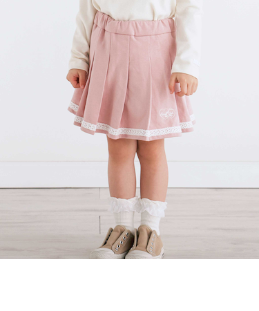 【お揃い】裾レースラインタックスカパン(90~130cm)