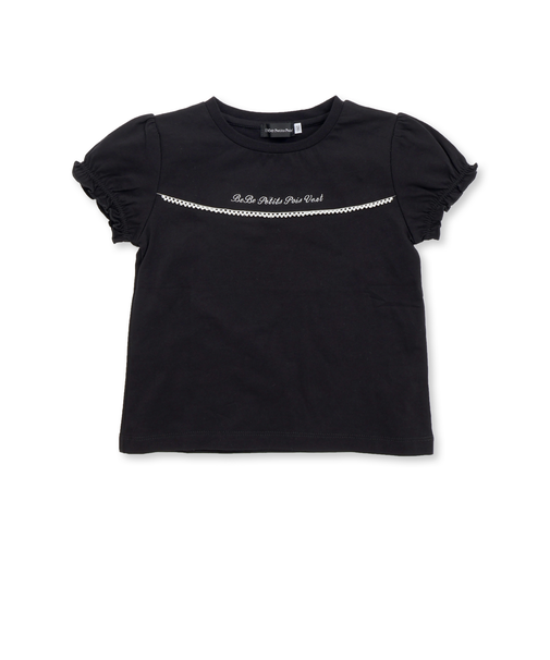 パールラインパフスリーブ天竺Tシャツ(95~160cm)