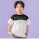 バイカラーBIGロゴプリント天竺半袖Tシャツ(95~160cm)