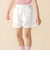 センター切り替えワンポイント刺しゅうデニムキュロットパンツ(95~160cm)