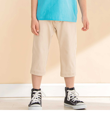 6分丈デニムニットパンツ(80~130cm)