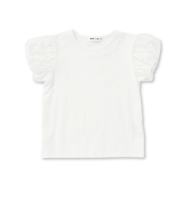 フライスパフスリーブ半袖Tシャツ(80~130cm)