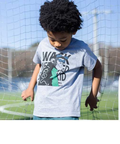 【速乾】WASKサル×恐竜天竺Tシャツ(80~160cm)