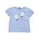 シフォン気球モチーフ天竺パフスリーブTシャツ(80~150cm)