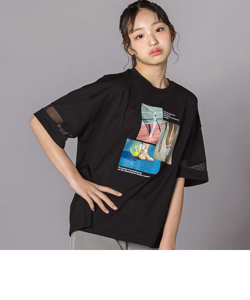 フォトプリント半袖Tシャツ(130~160cm)