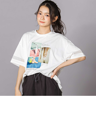 フォトプリント半袖Tシャツ(130~160cm)