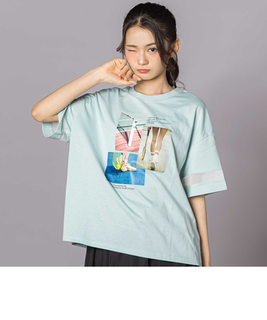 フォトプリント半袖Tシャツ(130~160cm)
