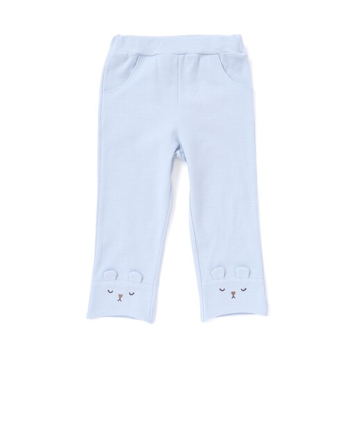 裾アニマルモチーフミラノリブ7分丈パンツ(80~120cm)