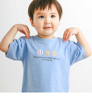 【スララク/防汚加工/オーガニックコットン】わくわく男の子半袖Tシャツ(80~130cm)