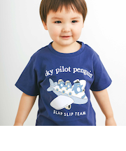 【スララク/防汚加工/オーガニックコットン】わくわく男の子半袖Tシャツ(80~130cm)