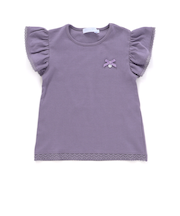 トーションレース袖フリルTシャツ(90～140cm)