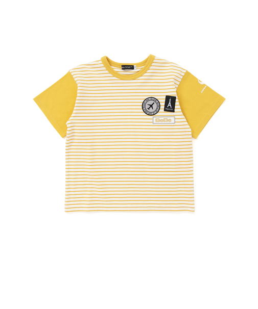 【JALコラボ】ワッペン付きボーダー半袖Tシャツ(100~140cm)