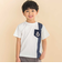 天竺縦配色切り替え半袖Tシャツ(80~130cm)
