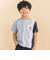天竺縦配色切り替え半袖Tシャツ(80~130cm)