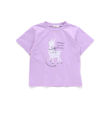 天竺水玉アルパカ半袖Tシャツ(80~130cm)