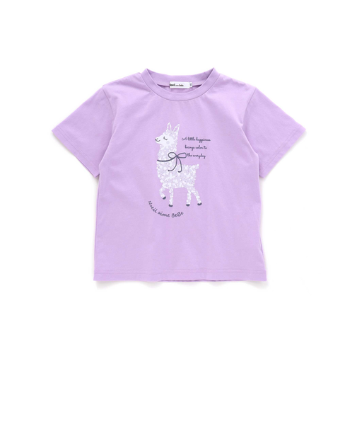 天竺水玉アルパカ半袖Tシャツ(80~130cm)