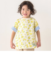 【お揃い】くるまレモンいきもの総柄Tシャツ(80~130cm)