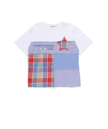 星ポケット切り替えTシャツ(80~130cm)
