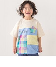 星ポケット切り替えTシャツ(80~130cm)