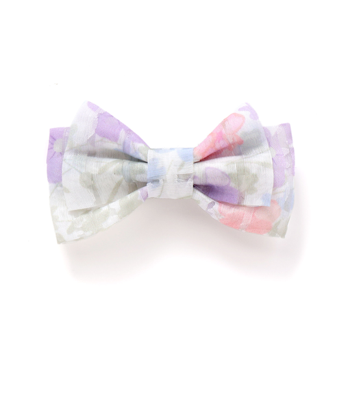 オーガンジーリボンヘアクリップ