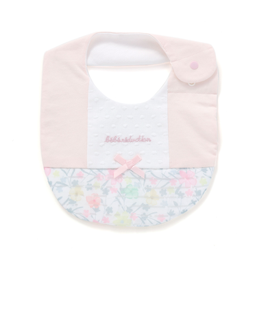 オーガンジー花柄プリント切り替えスタイ