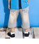 6分丈合皮タグストレッチデニムパンツ(100~160cm)