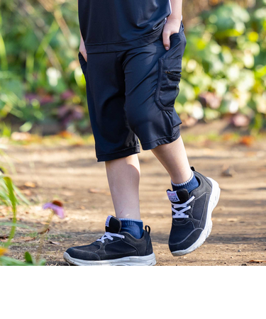 【接触冷感/速乾】【お揃い】5.5分丈ファスナーポケット速乾メッシュパンツ(110~160cm)