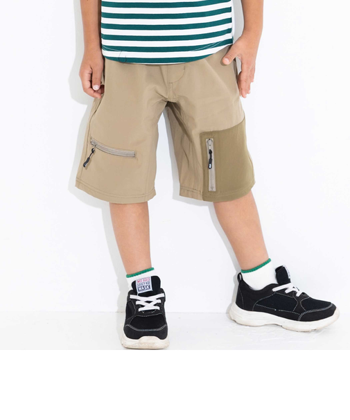 5.5分丈ファスナーポケットパンツ(100~160cm)