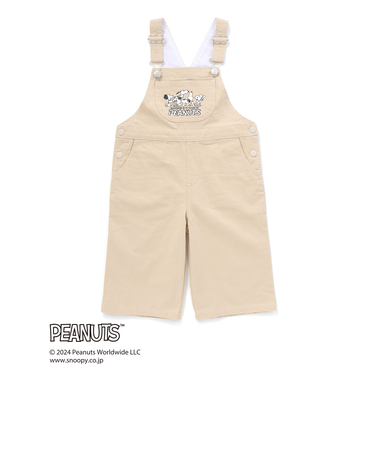【PEANUTS×SLAP SLIP】75周年カンガルーポケット付きサロペット(80~120cm)