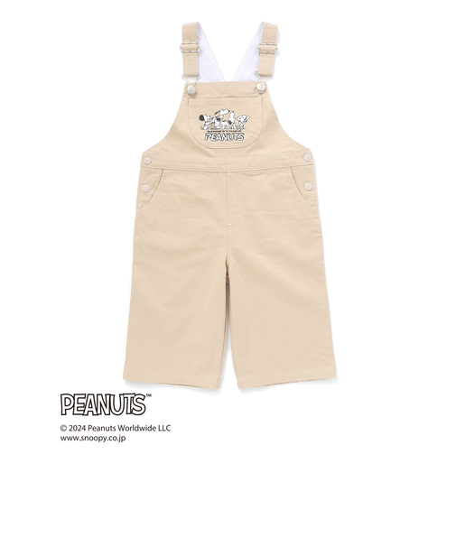 【PEANUTS×SLAP SLIP】75周年カンガルーポケット付きサロペット(80~120cm)