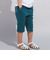 【WEB限定】ツイルストレッチポケットロゴプリントハーフパンツ(100~140cm)