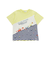 切り替えはたらくくるまボーダープリント半袖Tシャツ(80~130cm)