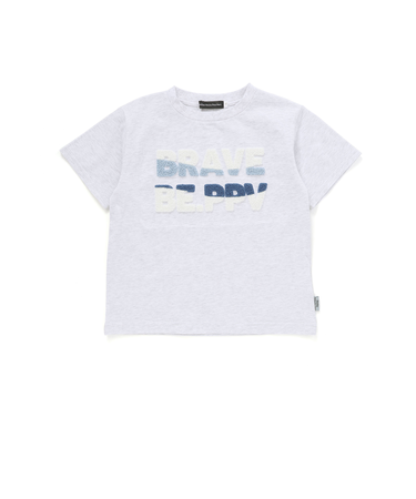 サガラ刺しゅうロゴ天竺Tシャツ(95~150cm)