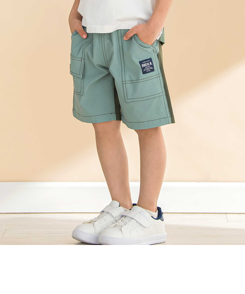 ストレッチリップストップ切り替えショートパンツ(90~130cm)